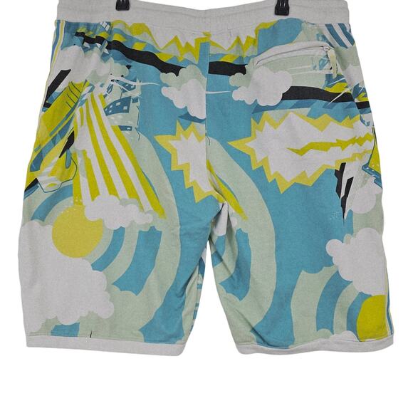 Born Fly Abstract Streetwear Sweat Shorts Men's Big & Tall Size 6XL 3737 - Picture 2 of 7